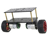 Maxbell DC 12V Motor Double-deck 2-Wheeled Robot Balancing Vehicle Chassis Red