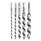 Maxbell 5 Pcs Carbon Steel Woodworking Drill Bit Auger Bits Drill Set Wood Case
