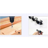 Maxbell 5 Pcs Carbon Steel Woodworking Drill Bit Auger Bits Drill Set Wood Case