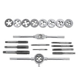 Maxbell 20/Set unids Taps and Dies of M3 ~ M12 Screw Thread Manual Tap and Die Set