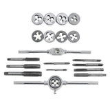 Maxbell 20/Set unids Taps and Dies of M3 ~ M12 Screw Thread Manual Tap and Die Set