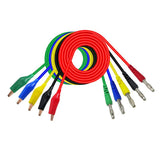 Maxbell 5 Pcs / Colors Crocodile Alligator Clip to 4mm Banana Plug Test Cable Wire