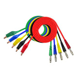 Maxbell 5 Pcs / Colors Crocodile Alligator Clip to 4mm Banana Plug Test Cable Wire