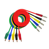 Maxbell 5 Pcs / Colors Crocodile Alligator Clip to 4mm Banana Plug Test Cable Wire