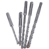 Maxbell 5pc Round-handle Electric Hammer Impact Drill Bit for Concrete Masonry Stone