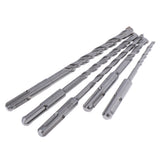 Maxbell 5pc Round-handle Electric Hammer Impact Drill Bit for Concrete Masonry Stone