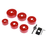 Maxbell 9pcs Hole Saw Set Cutting in Wood, Plastic, Drywall and Metal Sheet