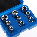 Max 14pcs Nuts Driver Bits E Socket Set Sleeve Screwdriver with Storage Case