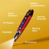 Max ANENG VD700 Probe Continuity Test Light Voltage Circuit Tester Pen Red