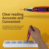 Max ANENG VD700 Probe Continuity Test Light Voltage Circuit Tester Pen Red