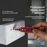 Max ANENG VD700 Probe Continuity Test Light Voltage Circuit Tester Pen Red