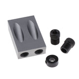 Maxbell 15 Degree Oblique Hole Positioner Woodworking DIY Carpentry Tools 14pcs