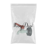 Maxbell 1 Pc PVC Thick Thread Connector Adapter Valve for Water Oil Ton Barrel,DN20
