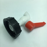 Maxbell 1 Pc PVC Thick Thread Connector Adapter Valve for Water Oil Ton Barrel,DN20
