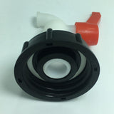 Maxbell 1 Pc PVC Thick Thread Connector Adapter Valve for Water Oil Ton Barrel,DN20