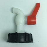 Maxbell 1 Pc PVC Thick Thread Connector Adapter Valve for Water Oil Ton Barrel,DN20