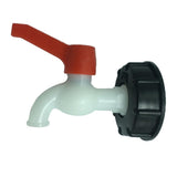 Maxbell 1 Pc PVC Thick Thread Connector Adapter Valve for Water Oil Ton Barrel,DN20