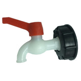 Maxbell 1 Pc PVC Thick Thread Connector Adapter Valve for Water Oil Ton Barrel,DN20