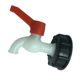 Maxbell 1 Pc PVC Thick Thread Connector Adapter Valve for Water Oil Ton Barrel,DN20