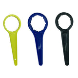 Maxbell Bucket Wrench Plastic Lid Opener Oil Can Bottle Opening Tool Blue_66mm