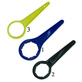 Maxbell Bucket Wrench Plastic Lid Opener Oil Can Bottle Opening Tool Blue_66mm
