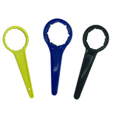 Maxbell Bucket Wrench Plastic Lid Opener Oil Can Bottle Opening Tool Blue_66mm