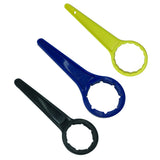 Maxbell Bucket Wrench Plastic Lid Opener Oil Can Bottle Opening Tool Blue_66mm