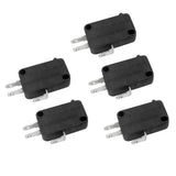 Max 5 Pieces 15A 250VAC V-15 Button SPDT 1NO 1NC Micro Switch Silver Contact