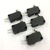 Max 5 Pcs Limit Switch Micro Switch Lever Roller Normally Open Microswitch Short