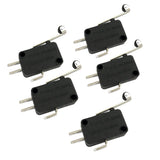 Max 5 Pcs Limit Switch Micro Switch Lever Roller Normally Open Microswitch Long