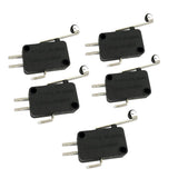 Max 5 Pcs Limit Switch Micro Switch Lever Roller Normally Open Microswitch Long