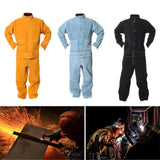 Max 1 Pc Anti-scalding Heat Insulation Protective Welding Welder Suit Yellow-XXL