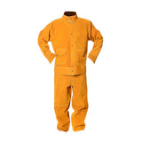 Max 1 Pc Anti-scalding Heat Insulation Protective Welding Welder Suit Yellow-XXL