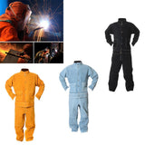 Max 1 Pc Anti-scalding Heat Insulation Protective Welding Welder Suit Yellow-XXL