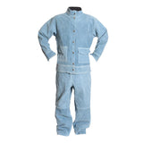 Max 1 Pc Anti-scalding Heat Insulation Protective Welding Welder Suit Blue-XXL