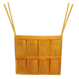 Maxbell 1Pc Housekeeping Cart Trash Caddy Hotel Rooms Cleaning Tool, 8-Pocket Yellow