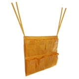 Maxbell 1Pc Housekeeping Cart Trash Caddy Hotel Rooms Cleaning Tool, 8-Pocket Yellow