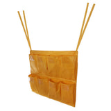 Maxbell 1Pc Housekeeping Cart Trash Caddy Hotel Rooms Cleaning Tool, 8-Pocket Yellow