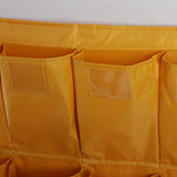 Maxbell 1Pc Housekeeping Cart Trash Caddy Hotel Rooms Cleaning Tool, 8-Pocket Yellow