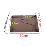 Maxbell Housekeeping Cart Bag Cover Janitorial Cart Cleaning Replacement Tool Brown