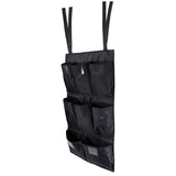 Maxbell 8-Pocket Cleaning Trolley Oxford Cloth Waterproof Trash Can Caddy Black