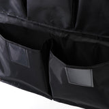Maxbell 8-Pocket Cleaning Trolley Oxford Cloth Waterproof Trash Can Caddy Black