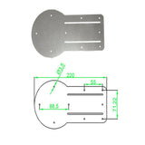 Maxbell 1 Pc 1 DOF Rotating Head Robot Mechanical Arm Accessories - Silver