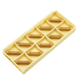 Maxbell 10pcs MGMN300-M Width Carbide Inserts for MGEHR/MGIVR Grooving Cut-Off Tool