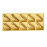 Maxbell 10pcs MGMN300-M Width Carbide Inserts for MGEHR/MGIVR Grooving Cut-Off Tool