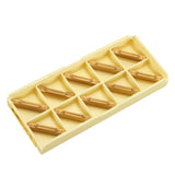 Maxbell 10pcs MGMN300-M Width Carbide Inserts for MGEHR/MGIVR Grooving Cut-Off Tool