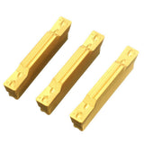 Maxbell 10pcs MGMN300-M Width Carbide Inserts for MGEHR/MGIVR Grooving Cut-Off Tool