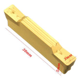 Maxbell 10pcs MGMN300-M Width Carbide Inserts for MGEHR/MGIVR Grooving Cut-Off Tool