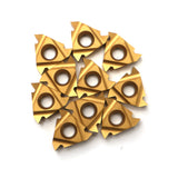 Maxbell 10Pcs/Set 16IR AG60 CNC Carbide Inserts Blades Lathe Thread Turning Tools