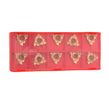 Maxbell 10Pcs/Set 16IR AG60 CNC Carbide Inserts Blades Lathe Thread Turning Tools